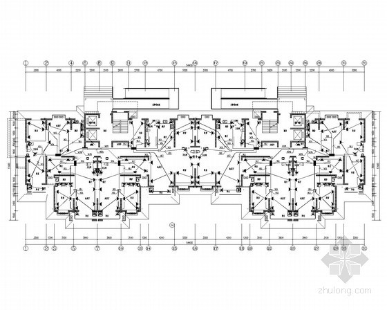 单元住宅楼施工图资料下载-[河北]18层住宅楼强弱电施工图（两住宅单元）