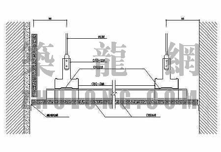 吊顶节点图资料下载-C60不上人吊顶节点图2