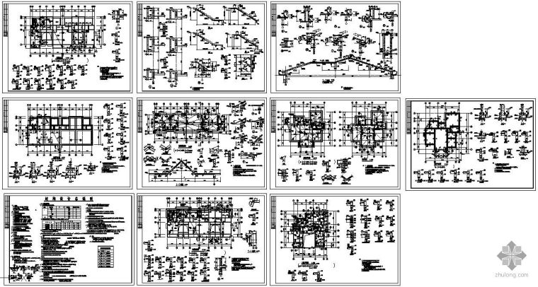 某三层砖混别墅结构设计图资料下载-某两套砖混结构别墅结构设计图