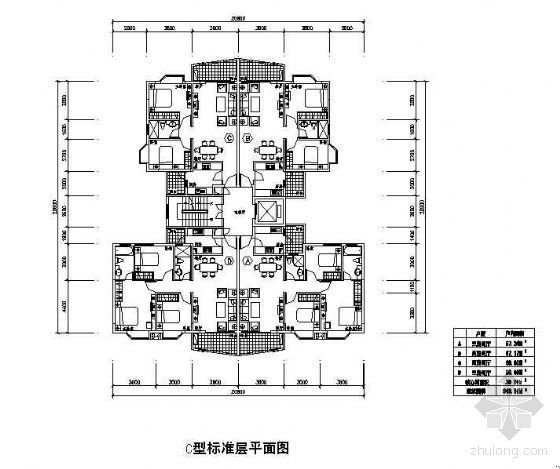 [广州]某商住小区建筑户型方案-2