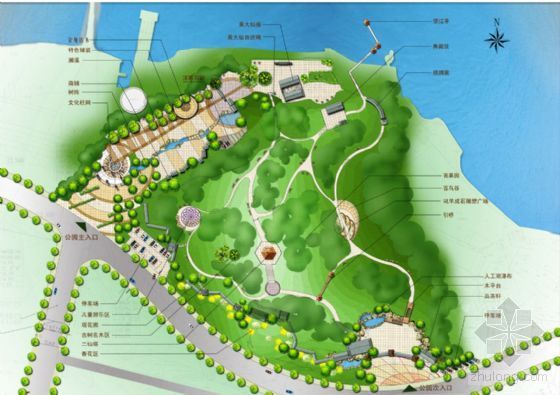 公园设计方案及施工图资料下载-东莞公园设计方案和施工图纸全套