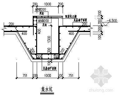 桩基础施工总平面布置图资料下载-热泵机房承台桩基础平面布置图(基础套管图)