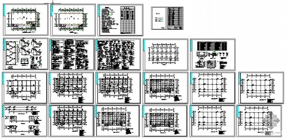 4层建筑结构超限资料下载-某4层框架结构厂房建筑结构图