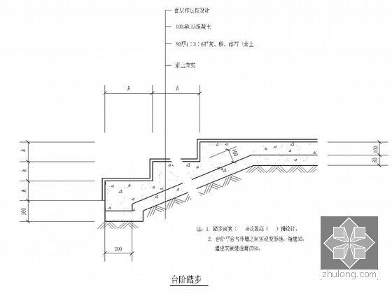 节点图集（楼梯 栏杆 台阶坡道）-台阶踏步