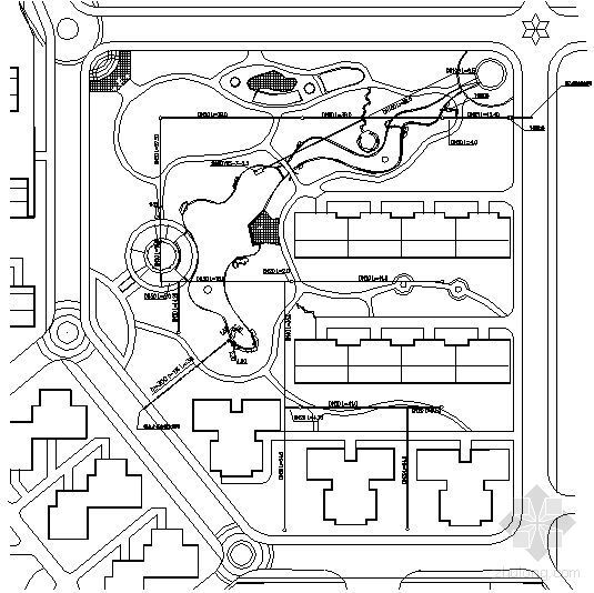 小区绿化图资料下载-某小区绿化喷灌施工图
