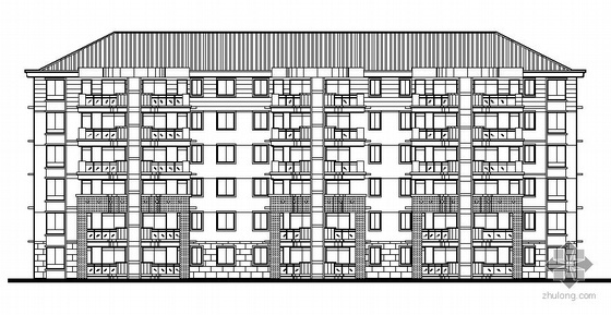 板式高层住宅施工图资料下载-温州某小高层住宅小区单体建筑群施工图