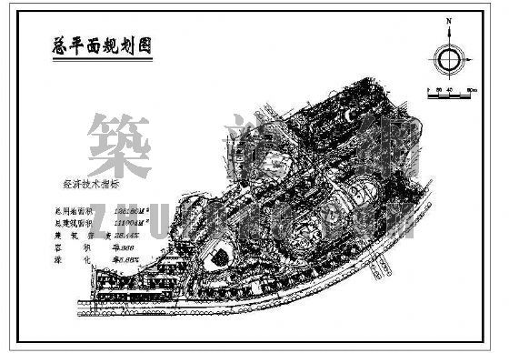 高新技术开发区投标资料下载-某高新技术开发区规划图(三)