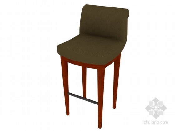 座椅3D模型下载资料下载-高脚座椅3D模型下载