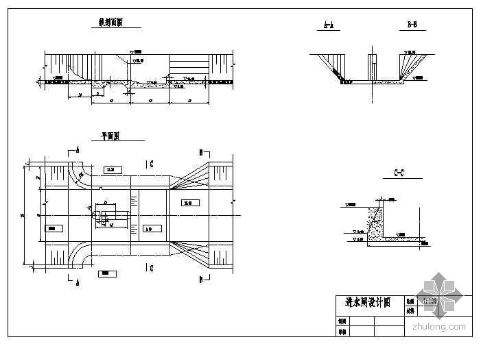 水闸cad设计图资料下载-水闸设计图