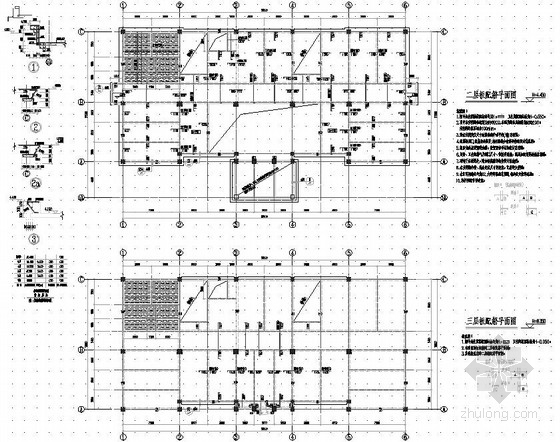 15层框架结构办公楼资料下载-五层框架结构办公楼结构施工图