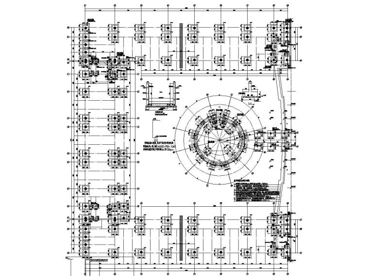 四川图书馆建筑结构图纸资料下载-[山东]地上四层框架结构图书馆结构施工图