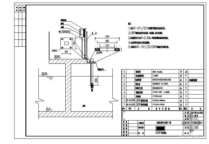 自控仪表安装施工方案资料下载-东莞市某污水处理厂工程氧化沟自控仪表安装图