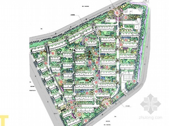 地中海风格小区景观设计资料下载-[南京]地中海风格居住区景观概念设计方案