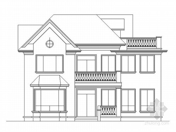 2层别墅CAD套图资料下载-某二层独栋别墅建筑扩初图（2套）