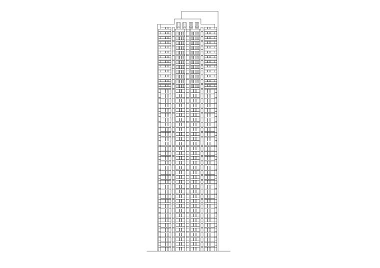[安徽]合肥知名地产广场商住综合体设计文本（JPG+CAD+Max+Psd）-住宅房型立面图