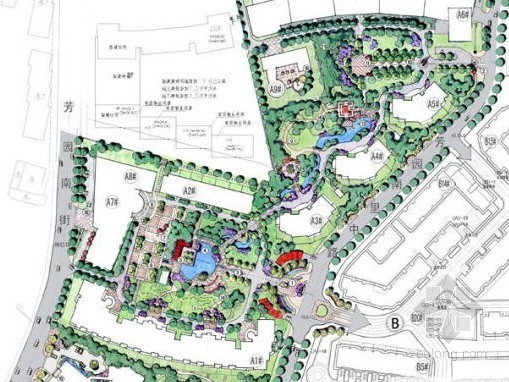 天津高层住宅区景观设计资料下载-北京高层住宅区环境景观设计方案