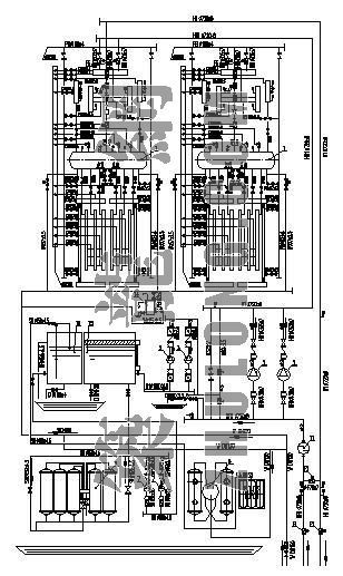 7MW热水锅炉CAD图资料下载-热水锅炉工艺流程图