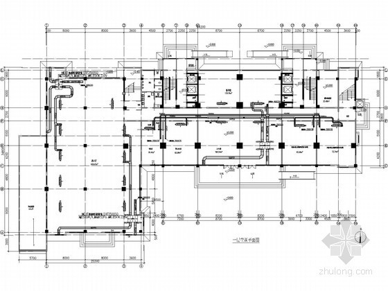暖通设备平面图资料下载-[河南]高层办公楼空调通风设计平面图