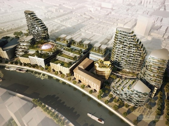 商住建筑规划设计资料下载-[上海]高档商住区规划及单体设计方案文本