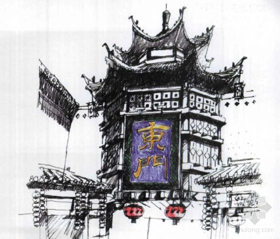 人居环境设计学年奖作品资料下载-东门老街环境设计