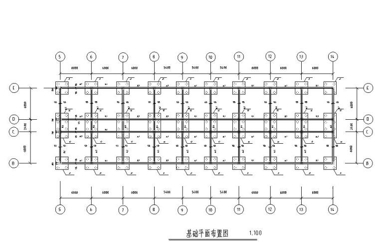 七层办公楼计算书资料下载-某七层一字型框架办公楼建筑图结构图计算书（6900平米左右）