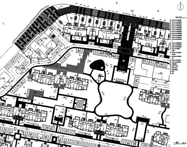 [上海]新城大型居住社区招标景观设计施工图（全套）-景观分区铺装