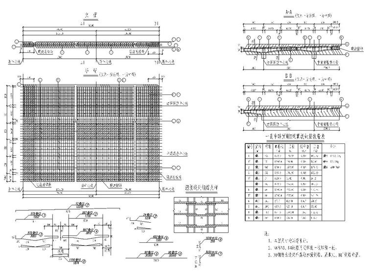 公路桥梁30m简支T梁施工图设计及计算书-T梁中跨翼板钢筋布置图.jpg