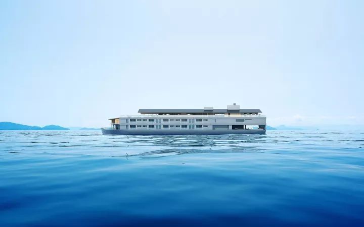 客栈式酒店资料下载-日本建筑师在海上造了一晚2万多--6万元一晚的漂浮酒店