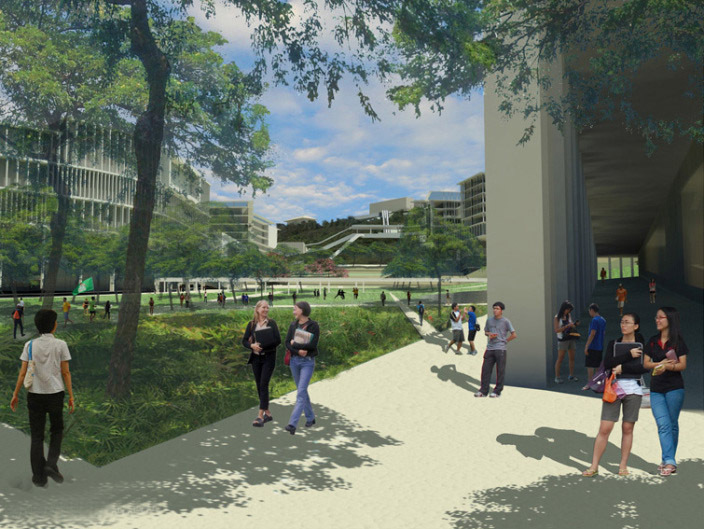长江大学校园总体规划资料下载-新加坡国立大学校园总体规划