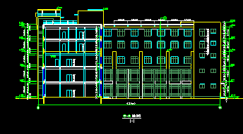 3层综合楼效果图资料下载-5层高层框混结构综合楼建筑施工图