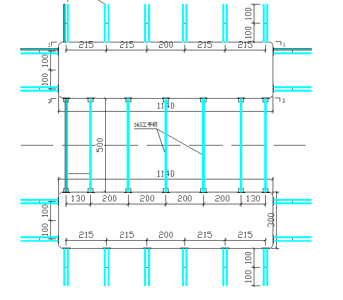 160m大跨度连续钢结构施工组织设计-两肢中间的构件检算及连接