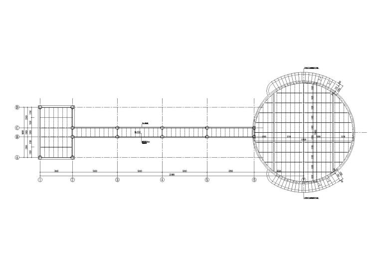 售楼部CAD建筑平面图资料下载-[四川]钢框架售楼部结构施工图（含焊接节点详图）