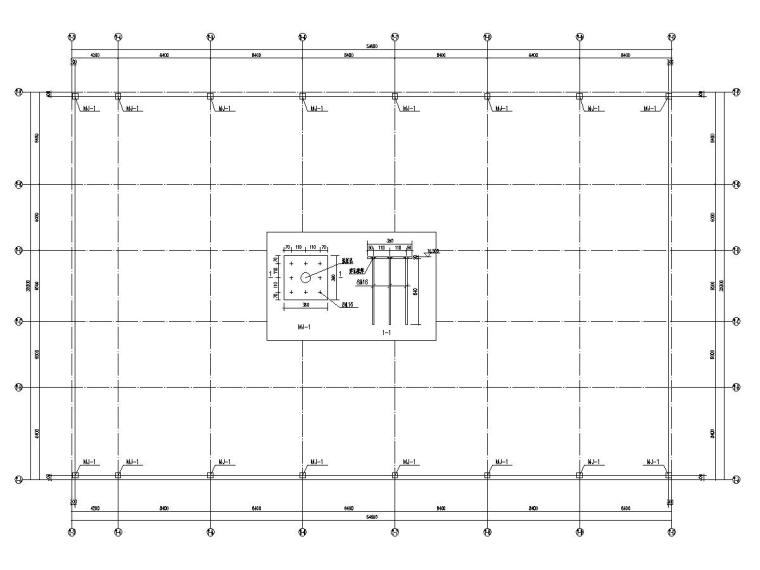 网架屋顶节点资料下载-[浙江]螺栓球节点正放四角锥网架结构体育场屋面结构施工图