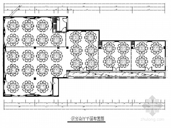 欧式复古资料下载-[福建]欧式华丽复古大酒店宴会厅室内施工图（含效果图）