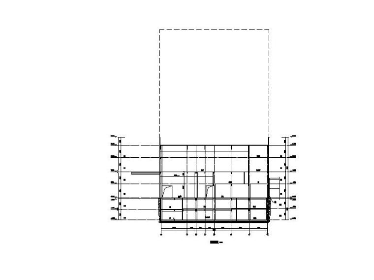 [江苏]高层连廊式办公酒店综合体建筑施工图-高层连廊式办公酒店综合体建筑平面图