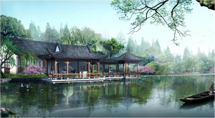 运河文化主题公园方案资料下载-[河北]佛教文化主题公园景观设计方案