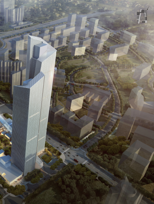 [深圳]300多米超高层创新科技中心建筑设计方案文本（含CAD）-300多米超高层创新科技中心建筑设计方案文本（含CAD）