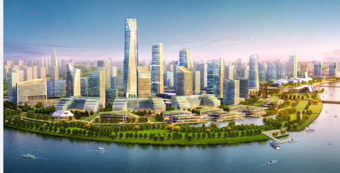 扬州江广融合地区核心区城市设计资料下载-【浙江】江北姚江新区概念方案规划