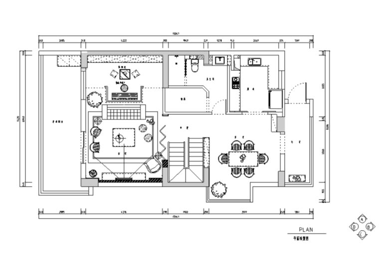 小清新住宅CAD资料下载-楼兰庭静舍简约小清新复式别墅设计施工图（附效果图）