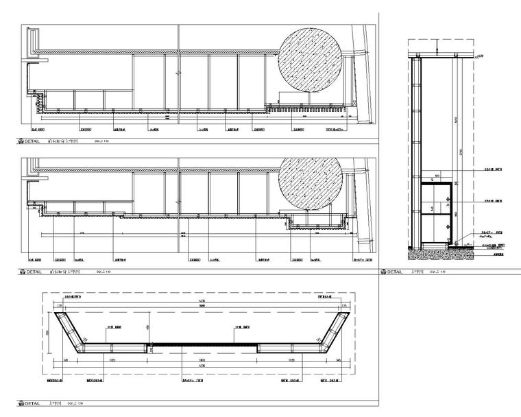 [江西]某建设工程有限公司办公室全套设计资料-13层立面大样图1