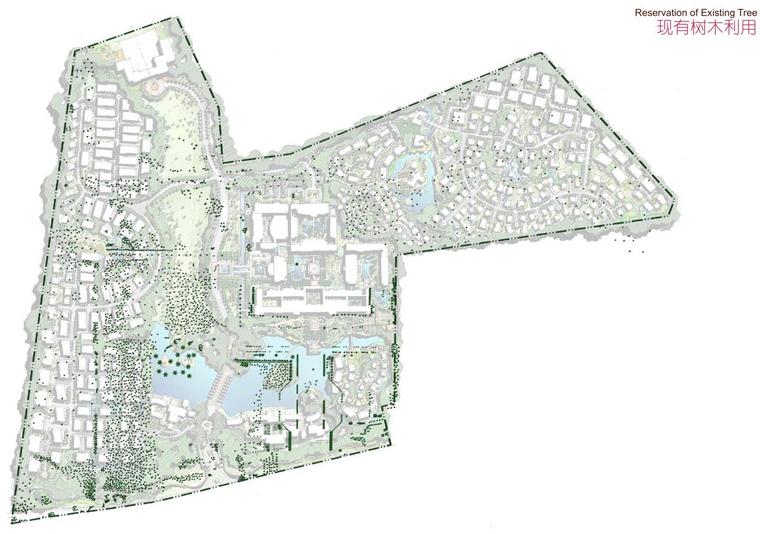 [海南]新城埃德瑞皇家园林酒店景观方案设计（方案+概念性方案）-[海南]知名地产埃德瑞皇家园林酒店景观方案设计（方案+概念性方案）-C现有数目利用