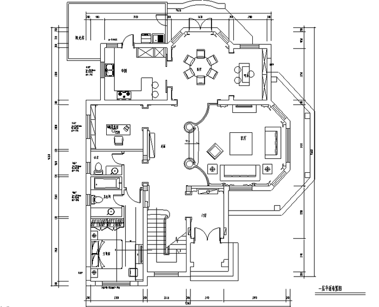 欧式雅致奢华300平米独栋别墅设计施工图（附效果图）