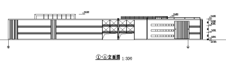 商场总平设计资料下载-多层商场建筑平立面方案