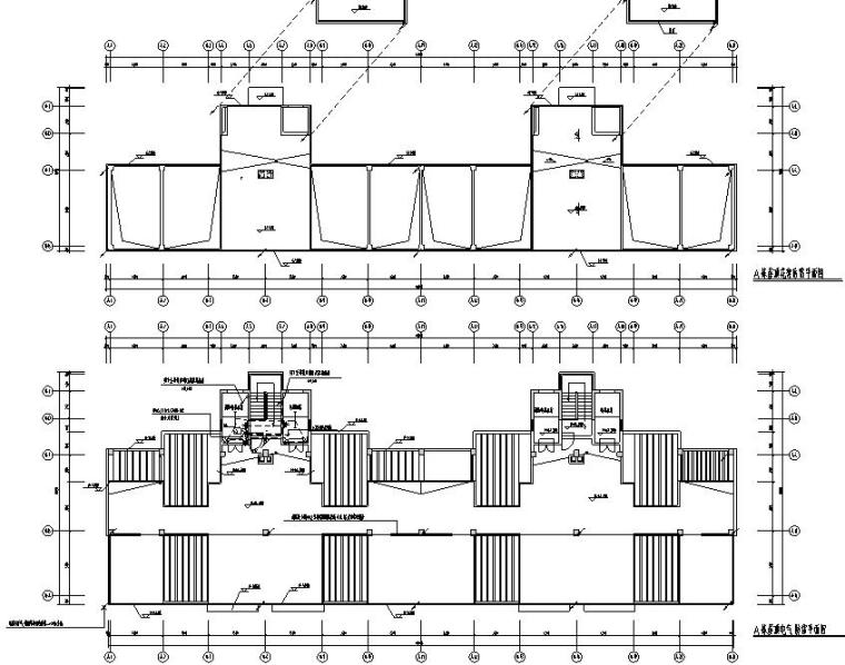 某十八层商业大厦电气施工全套图纸(75张)-屋顶电气防雷平面图