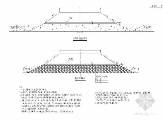 [重庆]双向4车道城市次干路工程施工图172张（道路照明综合管网）-特殊路基处理大样图 