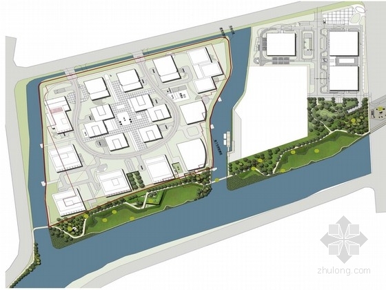 湿地公园游步道扩初资料下载-[上海]线性形状滨河游步道景观规划设计方案