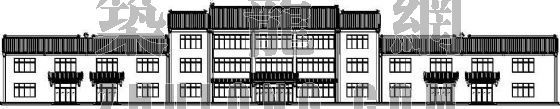 大型仿古建筑设计文本资料下载-某大型仿古建筑的建筑施工图