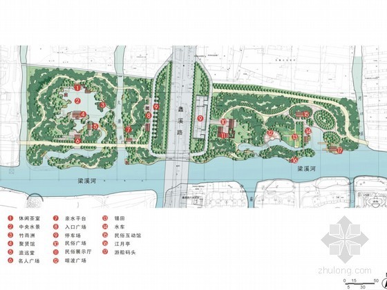 居住区景观设计方案茶室资料下载-[无锡]公园景观设计方案