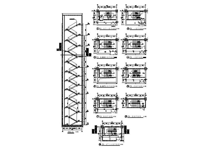 [福建]高层框架结构塔式酒店建筑施工图-高层框架结构塔式酒店建筑