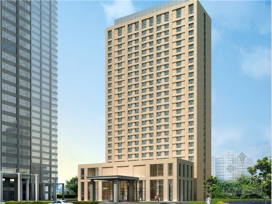 古典酒店平面资料下载-[上海]古典风格商务酒店建筑设计方案文本